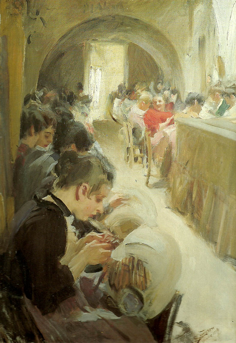 Anders Zorn spetsknypplerskor